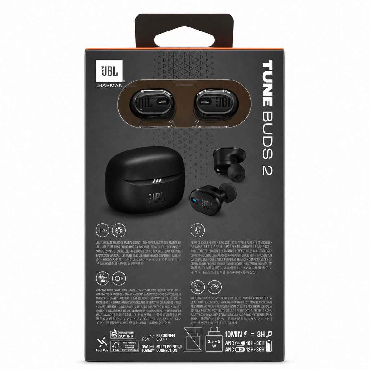 JBL Tune Buds 2 True Wireless In-Ear-Kopfhörer mit ANC – Schwarz