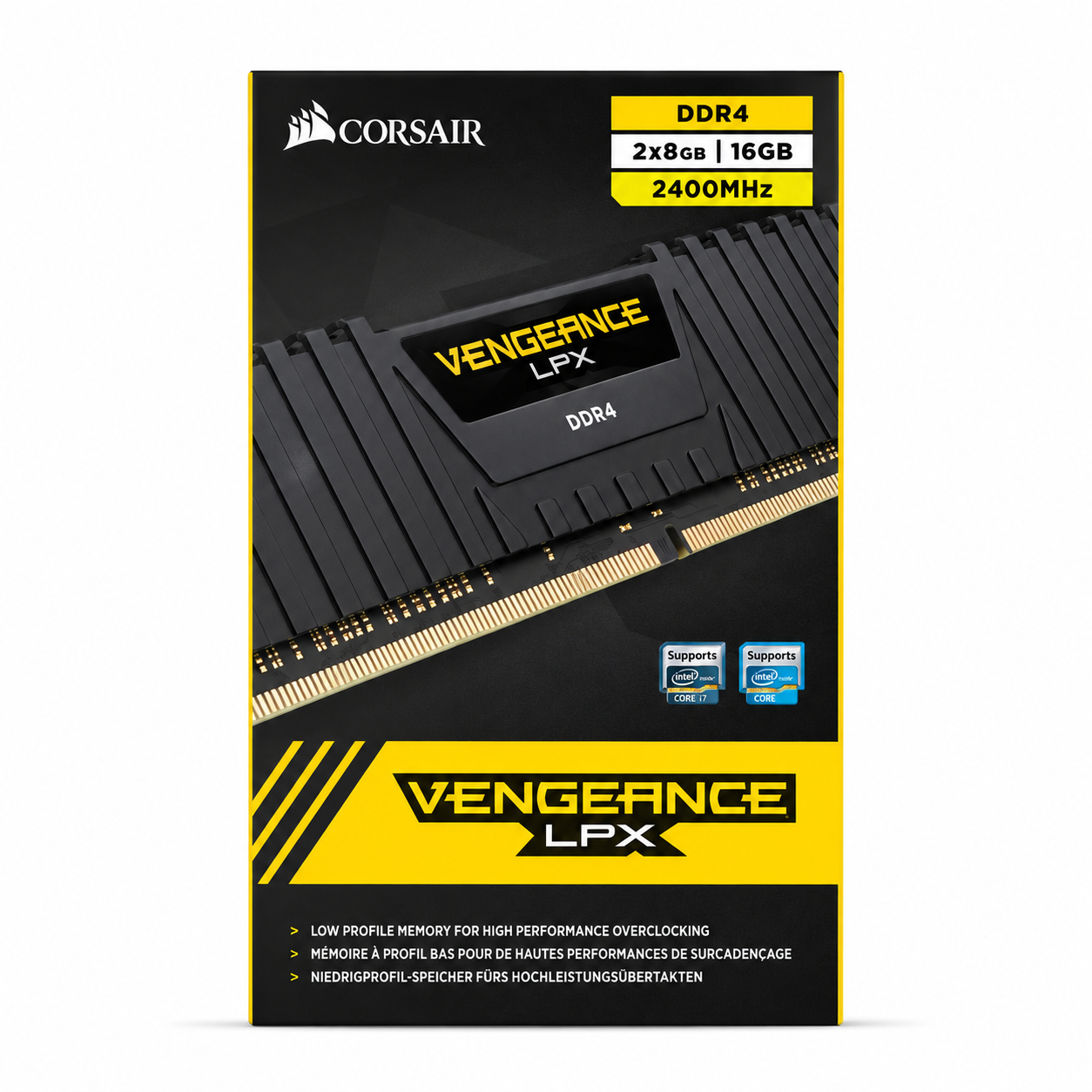 Corsair Vengeance LPX 16GB (2x8GB) DDR4-2400 CL14 Arbeitsspeicher-Kit – Schwarz