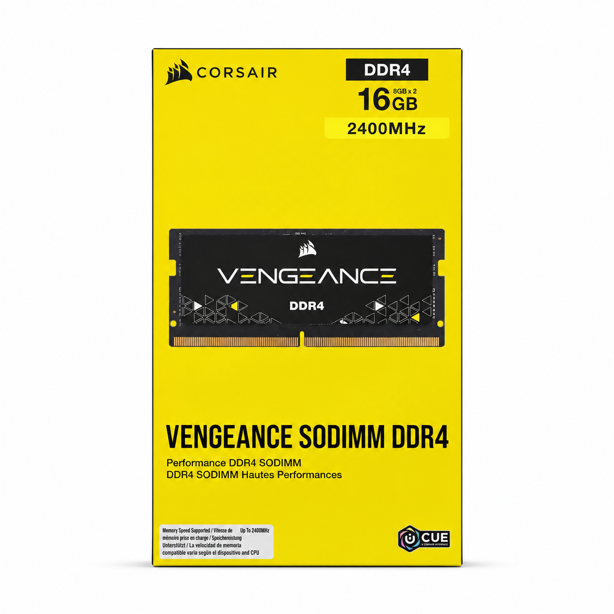 Corsair Vengeance SODIMM DDR4 16GB Kit (2x8GB) 2400MHz CL16 Notebook-Arbeitsspeicher