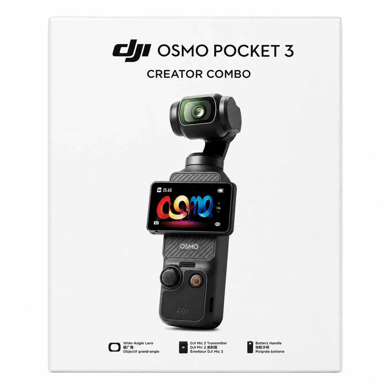 DJI Osmo Pocket 3 Creator Combo – Verpackung Vorderseite