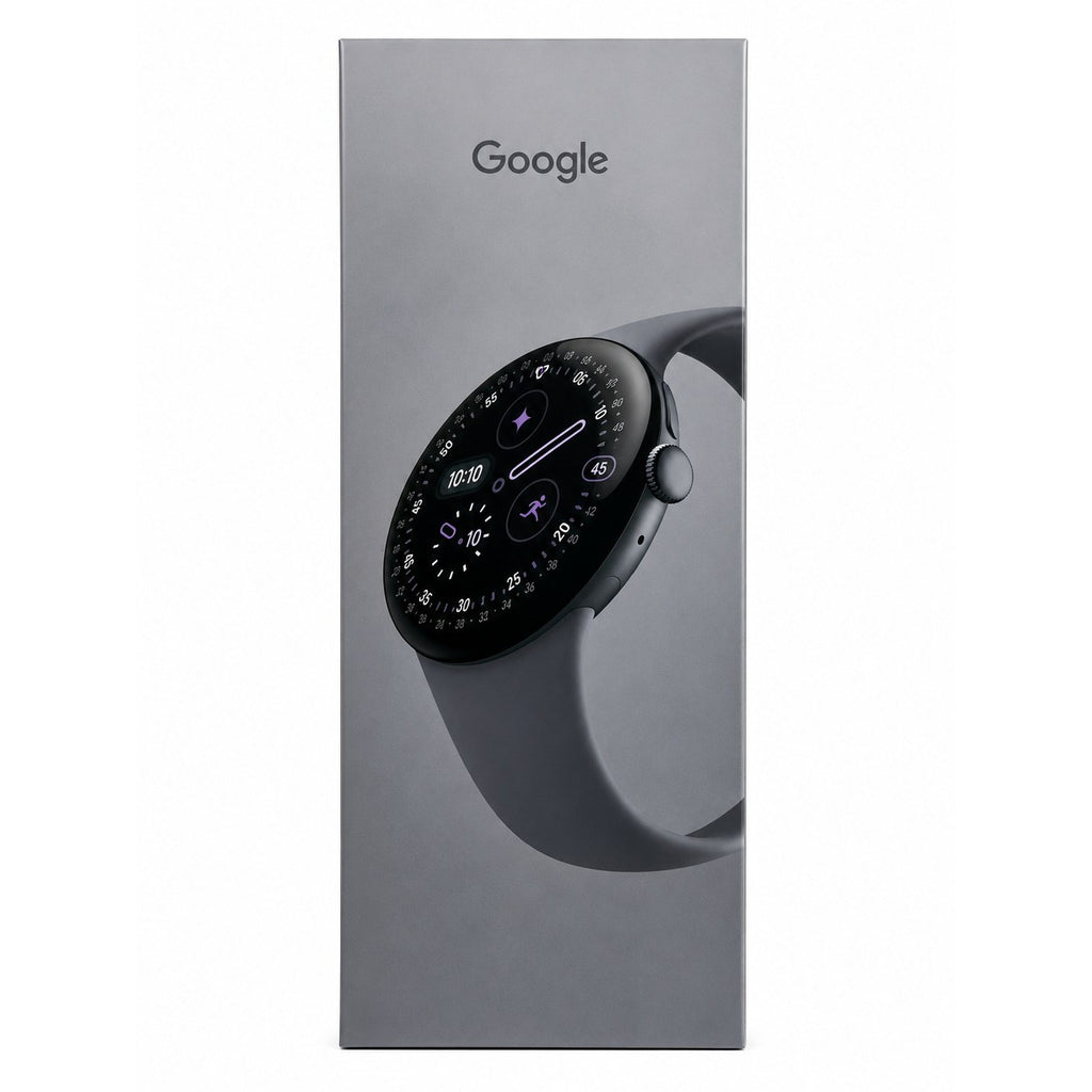 Google Pixel Watch 4 45 mm LTE Satin Moonstone – Verpackung Vorderseite